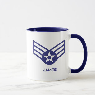 Personalisierte Luftwaffe E-4 Tasse