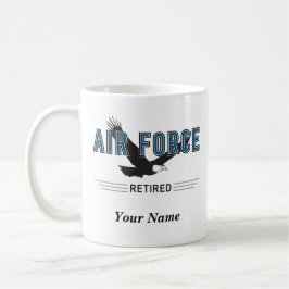 Personalisierte Luftwaffen-Rentner-Tasse Kaffeetasse