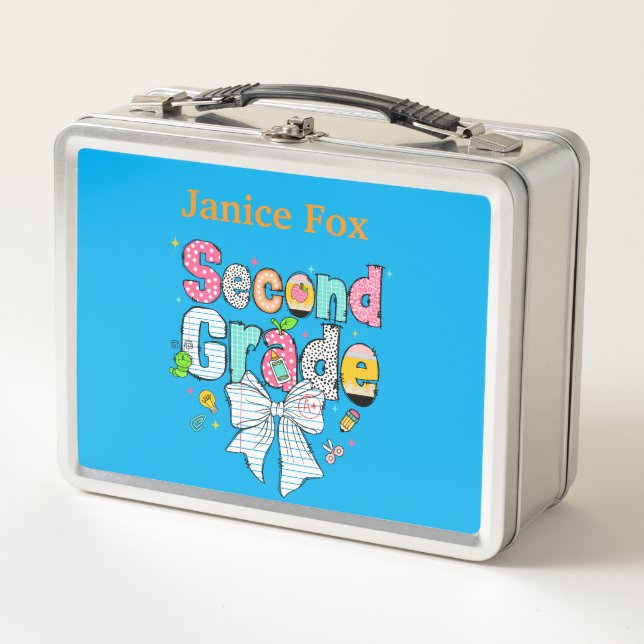 Personalisierte Lunchbox für die zweite Klasse (Vorderseite)