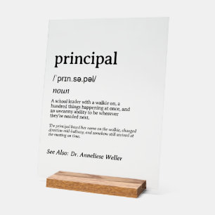 Personalisierte lustige Definition einer weibliche Acrylschild