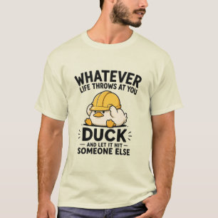 Personalisierte Lustige Ente Herren T-Shirt