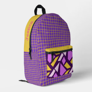 Personalisierte lustige Farben Druck Cut Näh Tasch Bedruckter Rucksack