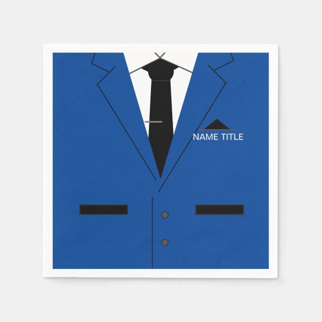 Personalisierte, lustige Geschäftsleute Napkins Ih Serviette (Vorderseite)