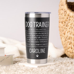 Personalisierte lustige Geschenke für Hundetrainer Thermobecher
