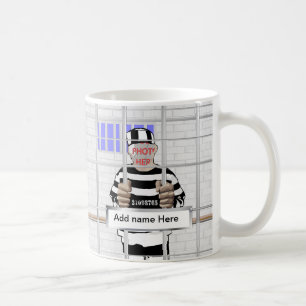 Personalisierte lustige Gesicht Convictschablone Tasse