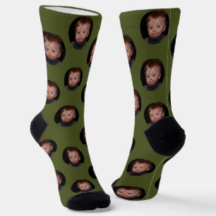 Personalisierte lustige Gesichtsfoto-Socken Socken
