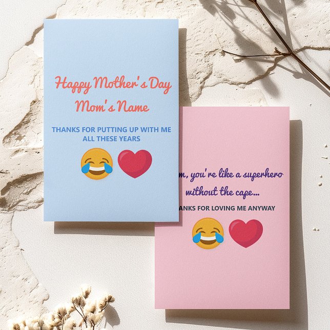 Personalisierte lustige Happy Mothers Day-Grüße Karte (Von Creator hochgeladen)