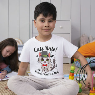 Personalisierte lustige Katze Haustier Tier Zitat T-Shirt