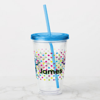 Personalisierte lustige Monster-Cartoonfiguren Acryltrinkbecher