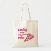Personalisierte lustige Pizza-Liebesgeschenk-Trage
