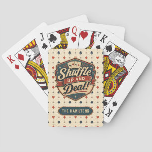 Personalisierte Lustige Stylische Vintage  Spielkarten