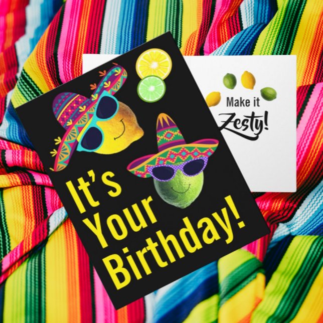 Personalisierte Lustige Zitrone Limette  Karte (Personalize it!)