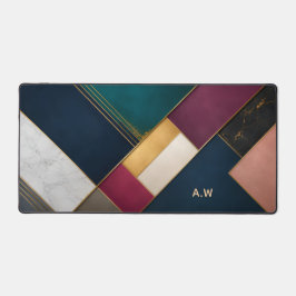 Personalisierte Luxus-Geometrie-Schreibtischmatte  Schreibtischunterlage