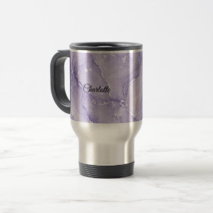 Personalisierte Luxus-Marmor-Optik mit individuell Reisebecher