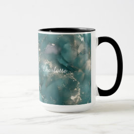 Personalisierte Luxus-Marmor-Optik mit individuell Tasse
