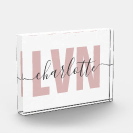 Personalisierte LVN-Lizenz für die Krankenschweste Fotoblock