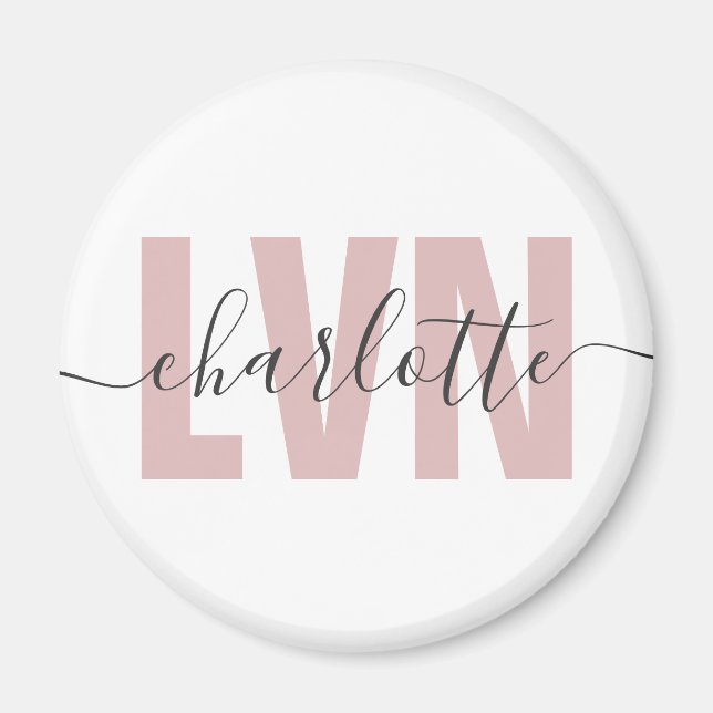 Personalisierte LVN-Lizenz für die Krankenschweste Magnet (Vorne)