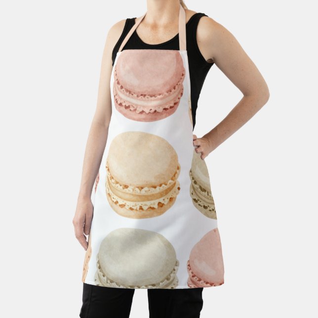 Personalisierte Macaron-Schürze – Süßer Küchenstil Schürze (InSitu)