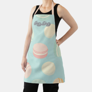 Personalisierte Macaron-Schürze – Süßer Küchenstil Schürze