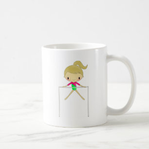 Personalisierte Mädchen gymnastisches Kleid u. Kaffeetasse