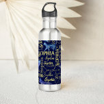 Personalisierte Mädchen nennen himmlische Tiersamm Edelstahlflasche<br><div class="desc">Personalisierte Mädchen benennen himmlische Tiersammlungen für Teenagermädchen,  macht ein schönes personalisiertes Geschenk für jeden Anlass.</div>