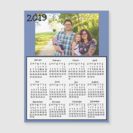 Personalisierte Magnet-Kalender 2019-Foto Magnetkarte