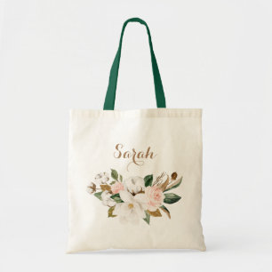 Personalisierte Magnolia Tragetasche