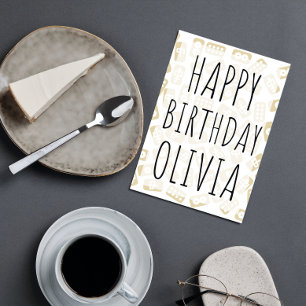 Personalisierte Mahjong-Fliesen - Geburtstagskarte