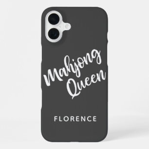Personalisierte Mahjong-Königin iPhone 16 Plus Hülle