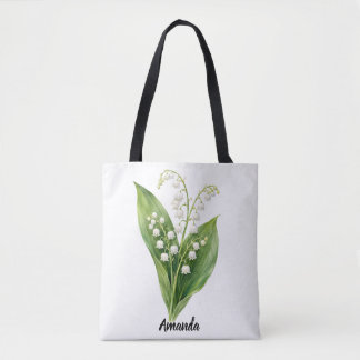 Personalisierte Maiglöckchen-Tasche | Mai-Geburtsb