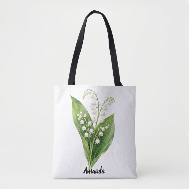 Personalisierte Maiglöckchen-Tasche | Mai-Geburtsb (Vorderseite)