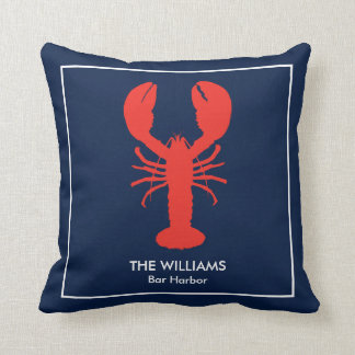 Personalisierte Maine Red Lobster Kissen