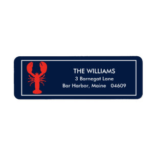 Personalisierte Mainstream-Lobster-Adresse