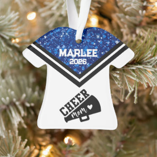 Personalisierte Mama Blue & Black Cheer Ornament