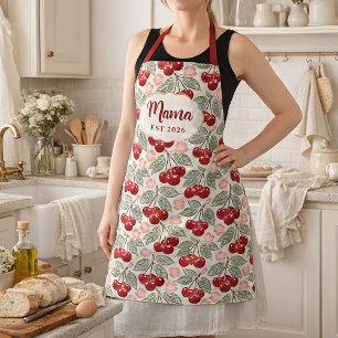 Personalisierte Mama Cherry Schürze   Benutzerdefi