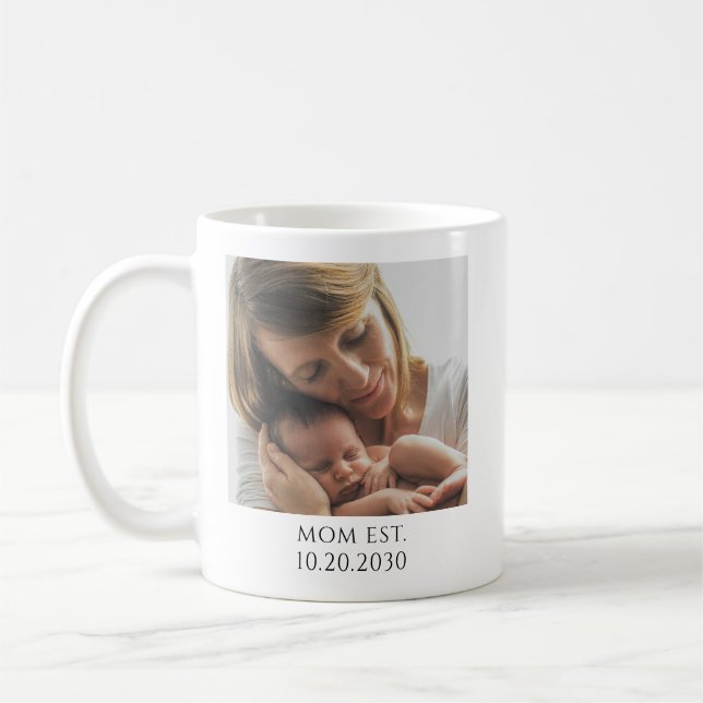 Personalisierte Mama Etabliert Kaffeetasse (Links)