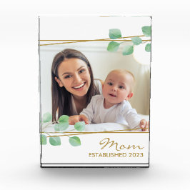 Personalisierte Mama etablierte 20XX Gold Elegant Fotoblock