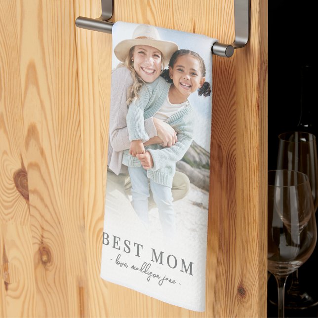 Personalisierte Mama Foto Mutter Geschirrtuch (Personalized Mom Photo Mother kitchen towel )