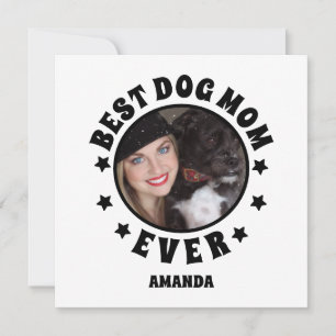 Personalisierte Mama für den besten Hund je benutz Karte