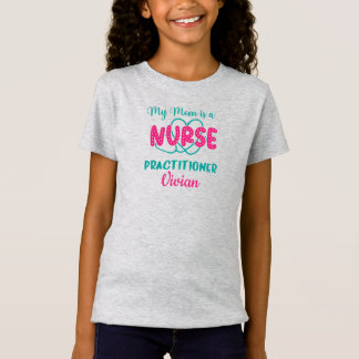Personalisierte Mama ist Krankenpfleger Grau T-Shirt