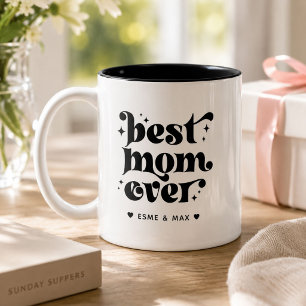 Personalisierte Mama Kaffee Tasse mit Kindernamen