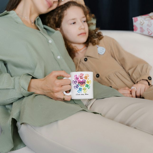 Personalisierte Mama mit Herz Kaffeetasse (Von Creator hochgeladen)