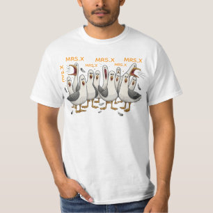 Personalisierte Mama-Möwe Lustiges Muttertags-Gesc T-Shirt