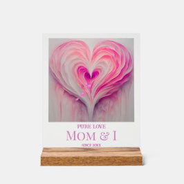 Personalisierte Mama "Reine Liebe" und I Acrylschild