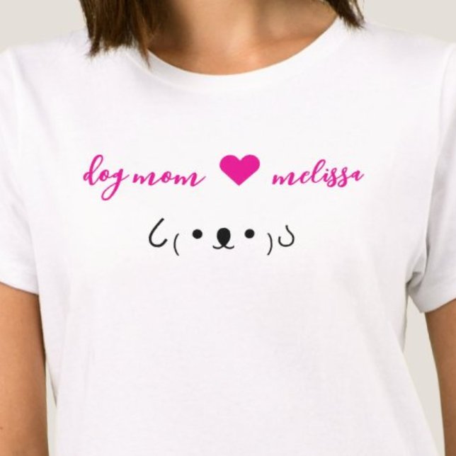 Personalisierte Mama T-Shirt (Personalized Dog Mom T-Shirt)
