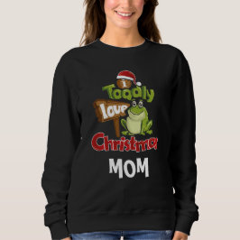 Personalisierte Mama Toadly Liebe Weihnachten Sweatshirt