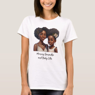 Personalisierte Mama und Tochter (11) T-Shirt