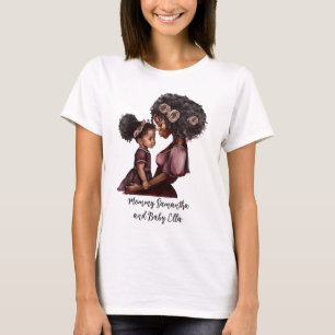Personalisierte Mama und Tochter (1) T-Shirt