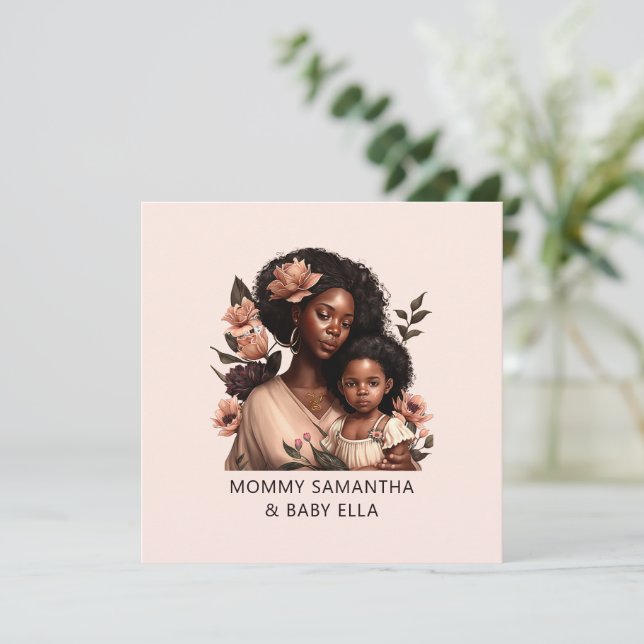 Personalisierte Mama und Tochter (21) (Stehend Vorderseite)