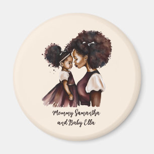 Personalisierte Mama und Tochter (5) Magnet